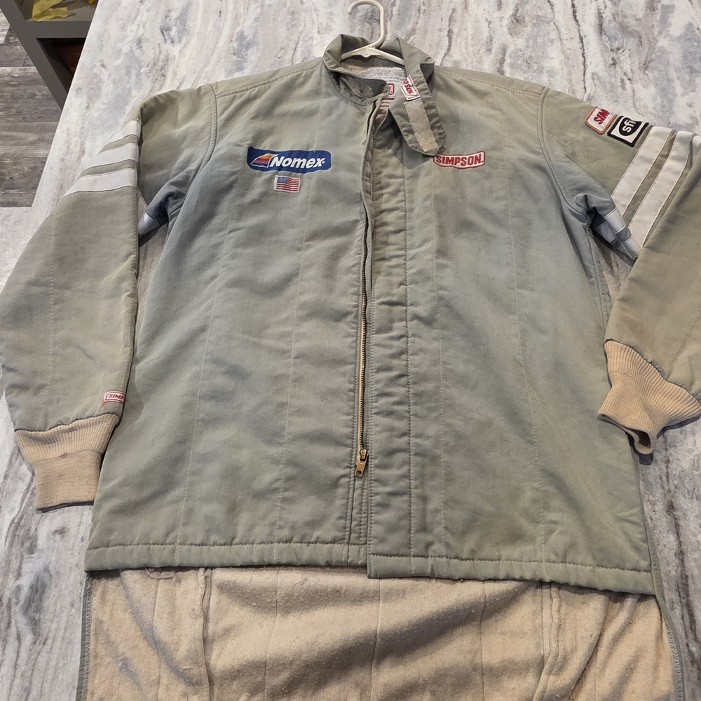 Simpson Racing Jacket lined size medium Sfi MANUFACTURER CERTIFIED 3-2A/1